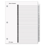 Cardinal OneStep Printable Table of Contents and Dividers, 31-Tab, 1 to 31, 11 x 8.5, White, White Tabs, 1 Set (60113)