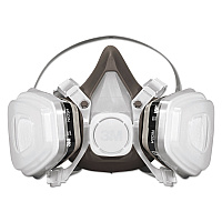3M Half Facepiece Disposable Respirator Assembly, Large (MMM53P71)