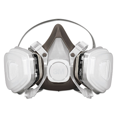 3M Half Facepiece Disposable Respirator Assembly, Large (MMM53P71)