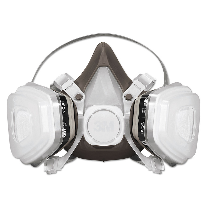 3M Half Facepiece Disposable Respirator Assembly, Large (MMM53P71)