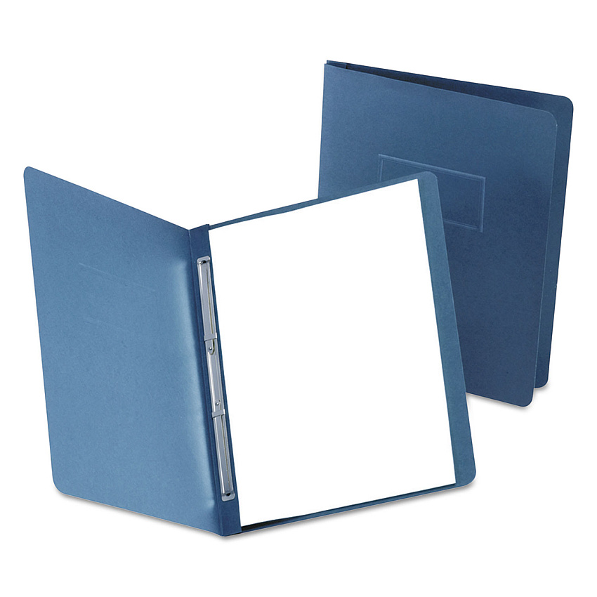 Oxford PressLock Report Cover, Two-Prong Fastener, 3" Capacity, 8.5 x 11, Dark Blue/Dark Blue, 25/Box (OXF5730123)