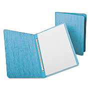 Oxford Heavyweight PressGuard and Pressboard Report Cover w/Reinforced Side Hinge, 2-Prong Fastener, 3" Cap, 8.5 x 11,  Light Blue (OXF12701)