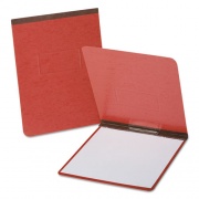 Oxford PressGuard Report Cover with Reinforced Top Hinge, Two-Prong Metal Fastener, 2" Capacity, 8 x 14, Red/Red (71634)