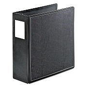 Cardinal SuperLife Easy Open Locking Slant-D Ring Binder, 3 Rings, 4" Capacity, 11 x 8.5, Black (CRD14042)