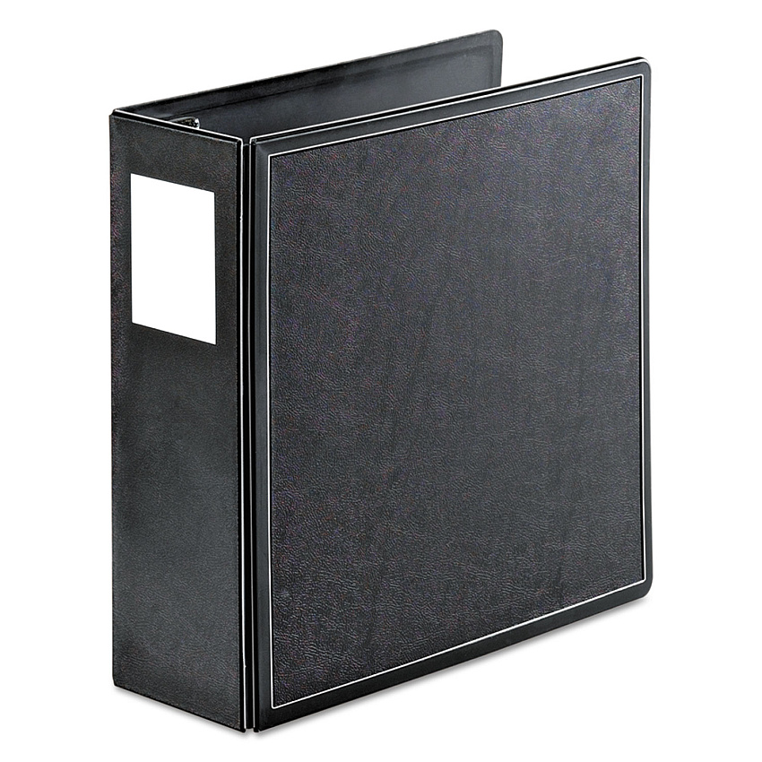 Cardinal SuperLife Easy Open Locking Slant-D Ring Binder, 3 Rings, 4" Capacity, 11 x 8.5, Black (CRD14042)