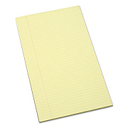 AbilityOne 7530011247632, SKILCRAFT Writing Pad, Wide/Legal Rule, 100 Canary-Yellow 8.5 x 13.25 Sheets, Dozen