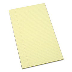 AbilityOne 7530011247632, SKILCRAFT Writing Pad, Wide/Legal Rule, 100 Canary-Yellow 8.5 x 13.25 Sheets, Dozen