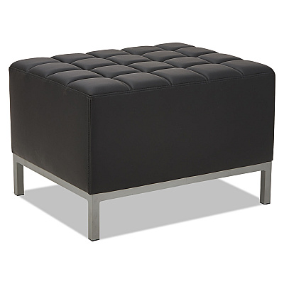 Alera QUB Series Ottoman, 26.38w x 21.5d x 17.5h, Black (ALEQB8216)