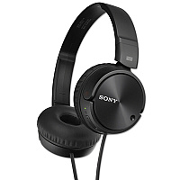 Sony Noise Canceling Headphones, 4 ft Cord, Black (SONMDRZX110NC)