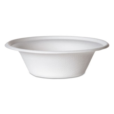 Eco-Products Renewable and Compostable Sugarcane Bowls Convenience Pack, 12 oz, Natural White, 50/Pack, 20 Packs/Carton (EPBL12PKCT)