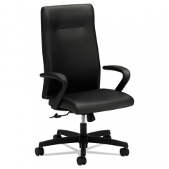 HON Ignition Series Executive High-Back Chair, Supports Up to 300 lb, 17.38" to 21.88" Seat Height, Black (IE102SS11)