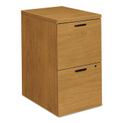 HON 10500 Series Mobile Pedestal File, Left or Right, 2 Legal/Letter-Size File Drawers, Harvest, 15.75" x 22.75" x 28" (105104CC)