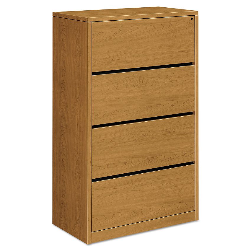 HON 10500 Series Lateral File, 4 Legal/Letter-Size File Drawers, Harvest, 36" x 20" x 59.13" (HON10516CC)