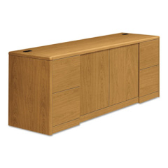HON 10700 Series Credenza w/Doors, 72w x 24d x 29.5h, Harvest (10742CC)