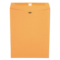 Universal Kraft Clasp Envelope, 32 lb Bond Weight Kraft, #97, Square Flap, Clasp/Gummed Closure, 10 x 13, Brown Kraft, 100/Box (UNV44907)