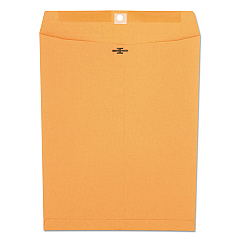 Universal Kraft Clasp Envelope, 32 lb Bond Weight Kraft, #97, Square Flap, Clasp/Gummed Closure, 10 x 13, Brown Kraft, 100/Box (UNV44907)