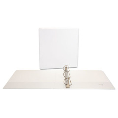 Universal Slant D-Ring View Binder, 3 Rings, 1.5" Capacity, 11 x 8.5, White, 4/Pack (20744PK)
