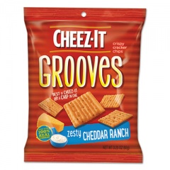 Sunshine Cheez-It Grooves Crackers, Zesty Ranch, 3.25 Bag, 6/box (93646)
