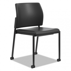 HON Accommodate Series Guest Chair, 23.25" x 21" x 32", Black Seat, Black Back, Black Base, 2/Carton (SGS6NBUR10B)