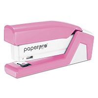 Bostitch InCourage Spring-Powered Compact Stapler with Antimicrobial Protection, 20-Sheet Capacity, Pink/Gray (ACI1588)