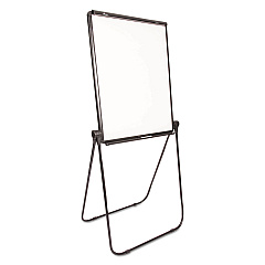 AbilityOne 7520016421223, SKILCRAFT Dual-Sided Total Erase Easel, 27 x 34, White Surface, Black Aluminum Frame