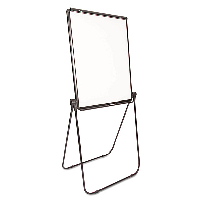 AbilityOne 7520016421223, SKILCRAFT Dual-Sided Total Erase Easel, 27 x 34, White Surface, Black Aluminum Frame
