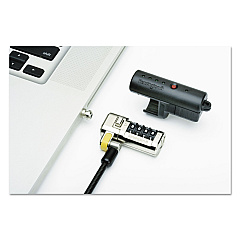 AbilityOne 5340016304191, SKILCRAFT ClickSafe Combination Laptop Lock, 6 ft Carbon Steel Cable, Black, 20/Set