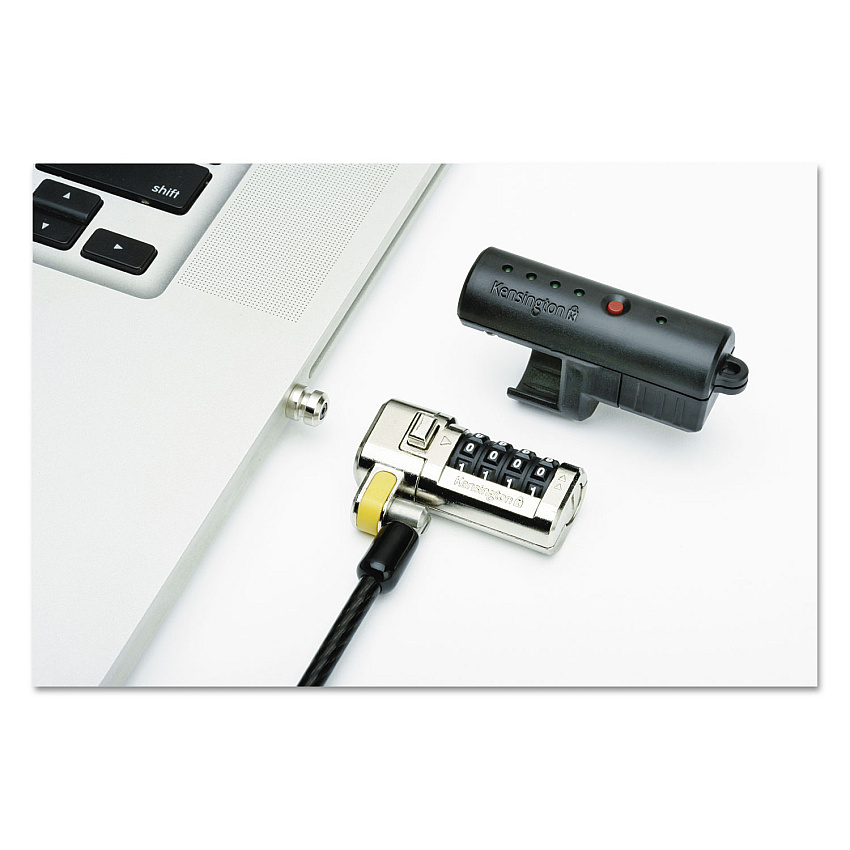 AbilityOne 5340016304191, SKILCRAFT ClickSafe Combination Laptop Lock, 6 ft Carbon Steel Cable, Black, 20/Set