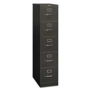 HON 310 Series Vertical File, 5 Letter-Size File Drawers, Charcoal, 15" x 26.5" x 60" (315PS)