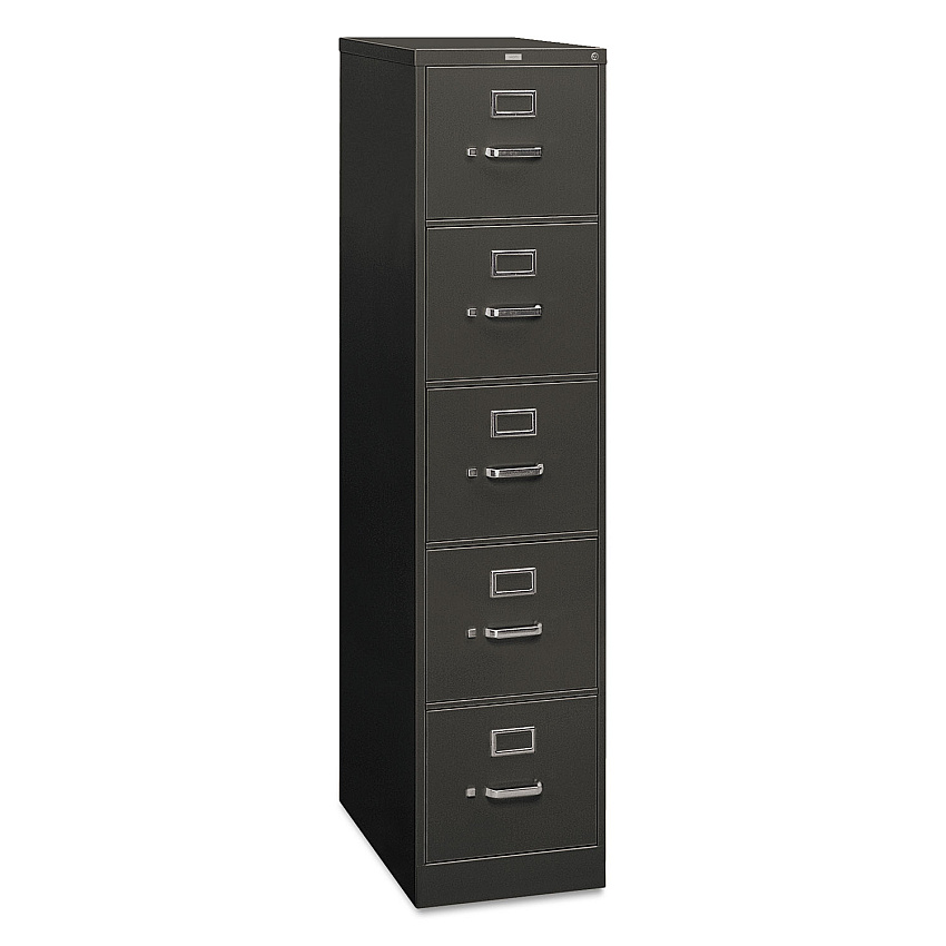 HON 310 Series Vertical File, 5 Letter-Size File Drawers, Charcoal, 15" x 26.5" x 60" (HON315PS)