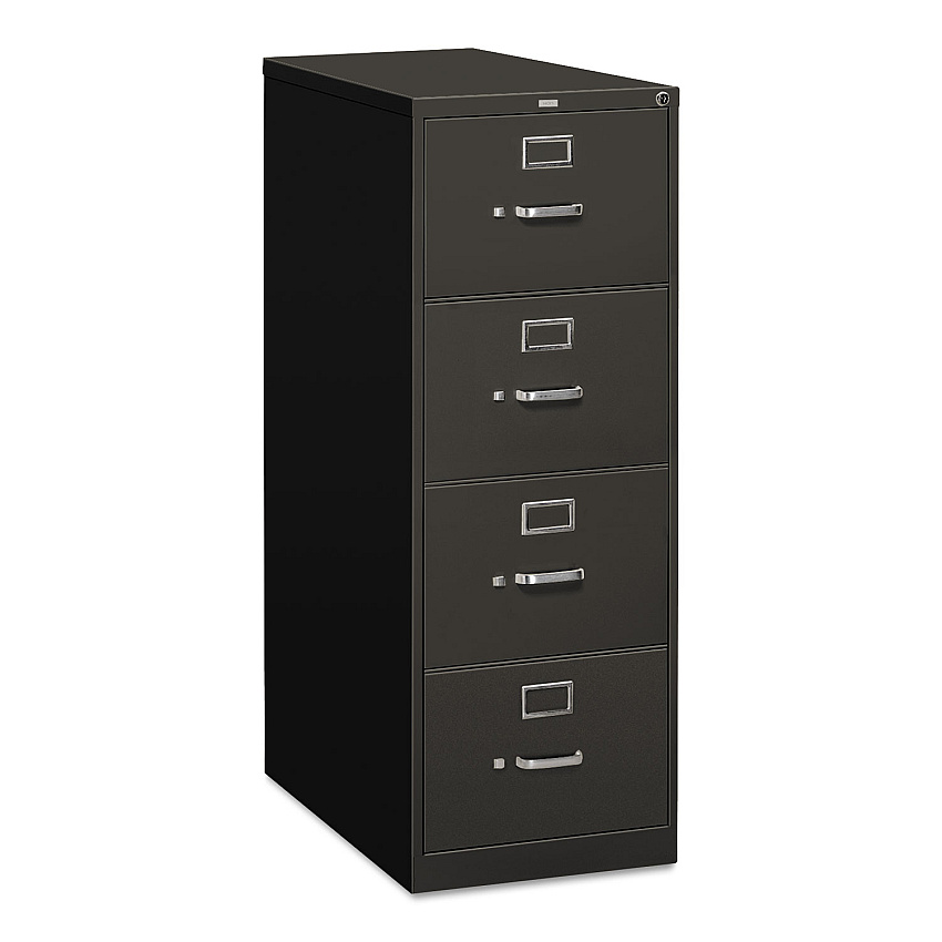 HON 310 Series Vertical File, 4 Legal-Size File Drawers, Charcoal, 18.25" x 26.5" x 52" (HON314CPS)