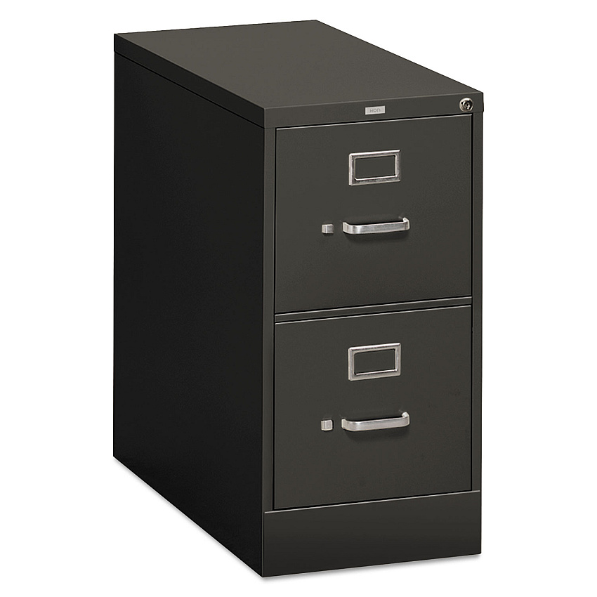 HON 310 Series Vertical File, 2 Letter-Size File Drawers, Charcoal, 15" x 26.5" x 29" (HON312PS)