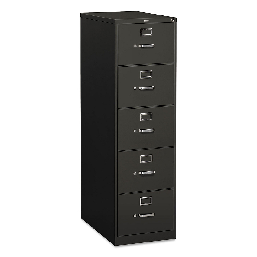 HON 310 Series Vertical File, 5 Legal-Size File Drawers, Charcoal, 18.25" x 26.5" x 60" (HON315CPS)