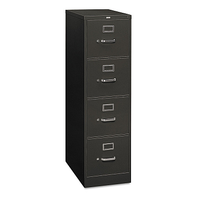 HON 310 Series Vertical File, 4 Letter-Size File Drawers, Charcoal, 15" x 26.5" x 52" (HON314PS)