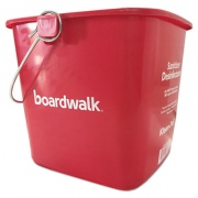 Boardwalk Sanitizing Bucket, 6 qt, Red, Plastic (KP196RD)