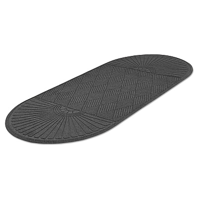 Guardian EcoGuard Diamond Floor Mat, Double Fan, 36 x 96, Charcoal (MLLEGDDF030804)