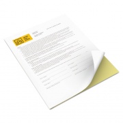 Xerox Vitality Multipurpose Carbonless 2-Part Paper, 8.5 x 11, Canary/White, 5,000/Carton (3R12850)