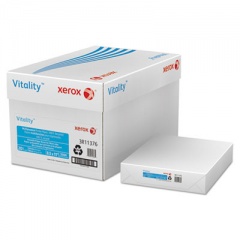 Xerox Vitality 100% Recycled Multipurpose Paper, 92 Bright, 20 lb Bond Weight, 8.5 x 11, White, 500 Sheets/Ream, 10 Reams/Carton (3R11376)