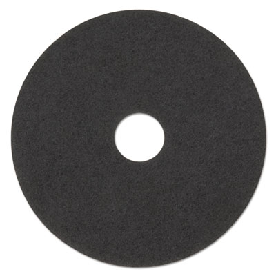 3M Low-Speed Stripper Floor Pad 7200, 23" Diameter, Black, 5/carton (MMM08385)