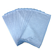 Smart Choice Shiny Glass Cleaning Cloth 16x16 Blue, Pack Of 12 (PNP915160B)