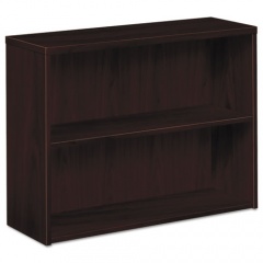HON 10500 Series Laminate Bookcase, Two-Shelf, 36w x 13.13d x 29.63h, Mahogany (105532NN)
