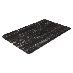 Crown FL2436BK Ribbed Vinyl Anti-Fatigue Mat, 24 x 36, Black