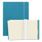 Filofax Notebook, 1-Subject, Medium/College Rule, Aqua Cover, (112) 8.25 x 5.81 Sheets (B115012U)