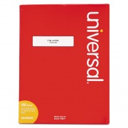 Universal White Labels, Inkjet/Laser Printers, 1 x 4, White, 20/Sheet, 250 Sheets/Box (80002)