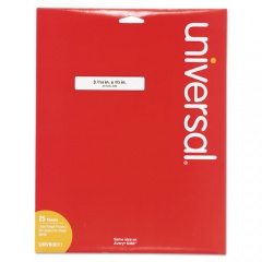 Universal Self-Adhesive Permanent File Folder Labels, 0.66 x 3.44, White, 30/Sheet, 25 Sheets/Box (80011)