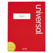 Universal White Labels, Inkjet/Laser Printers, 1.33 x 4, White, 14/Sheet, 250 Sheets/Box (80003)