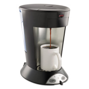 BUNN My Cafe Pourover Commercial Grade Coffee/Tea Pod Brewer, Stainless Steel, Black (MCP)