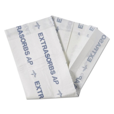 Medline Extrasorbs Air-Permeable Disposable DryPads, 30" x 36", White, 5 Pads/Pack (EXTSRB3036AZ)