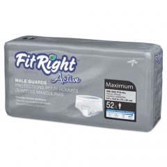 Medline FitRight Active Male Guards, 6" x 11", White, 52/Pack (MSCMG02)