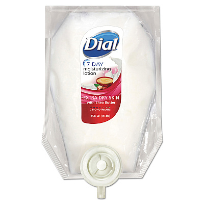 Dial Professional 7-Day Moisturizing Lotion for Versa Dispenser, 15 oz, Refill Pouch (DIA12259EA)